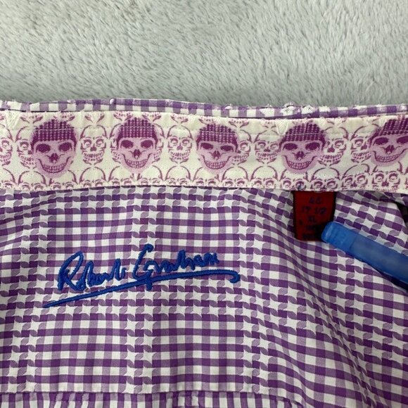 Robert Graham Long Sleeve Squared Pattern Dress Up Men’s Size 44 (XL) - Picture 7 of 13